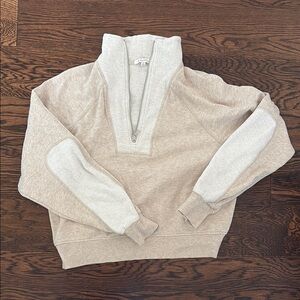 Z Supply Cream Cowl Neck Sweater